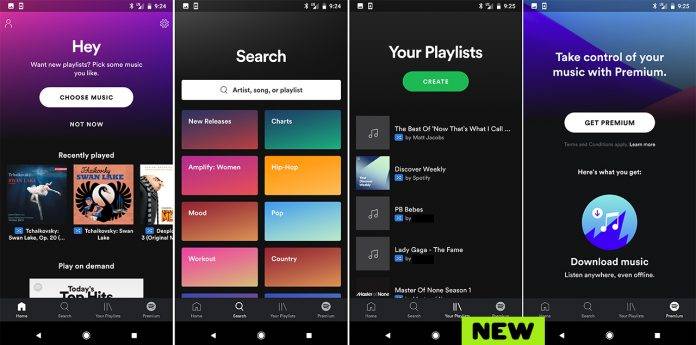 Spotify Mobile App Ui